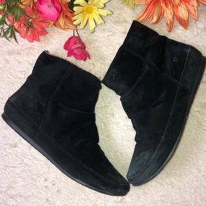 LUCKY BR suede slouchy slipper bootie flat Peace